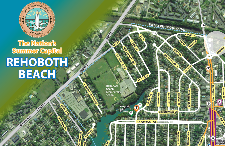 Rehoboth Beach Street Map