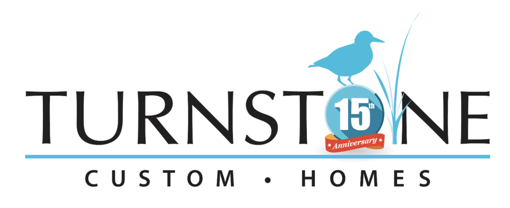 Turnstone Custom Homes 15th anniversary logo iKANDE design