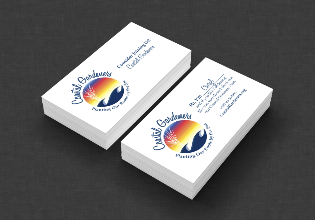 Coastal Gardeners, Delaware, logo and business card design by iKANDE