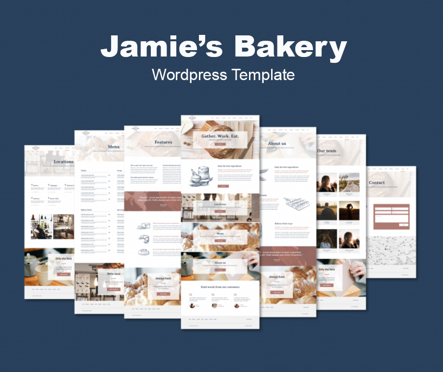 Bakery Quick Live WordPress template offered by iKANDE