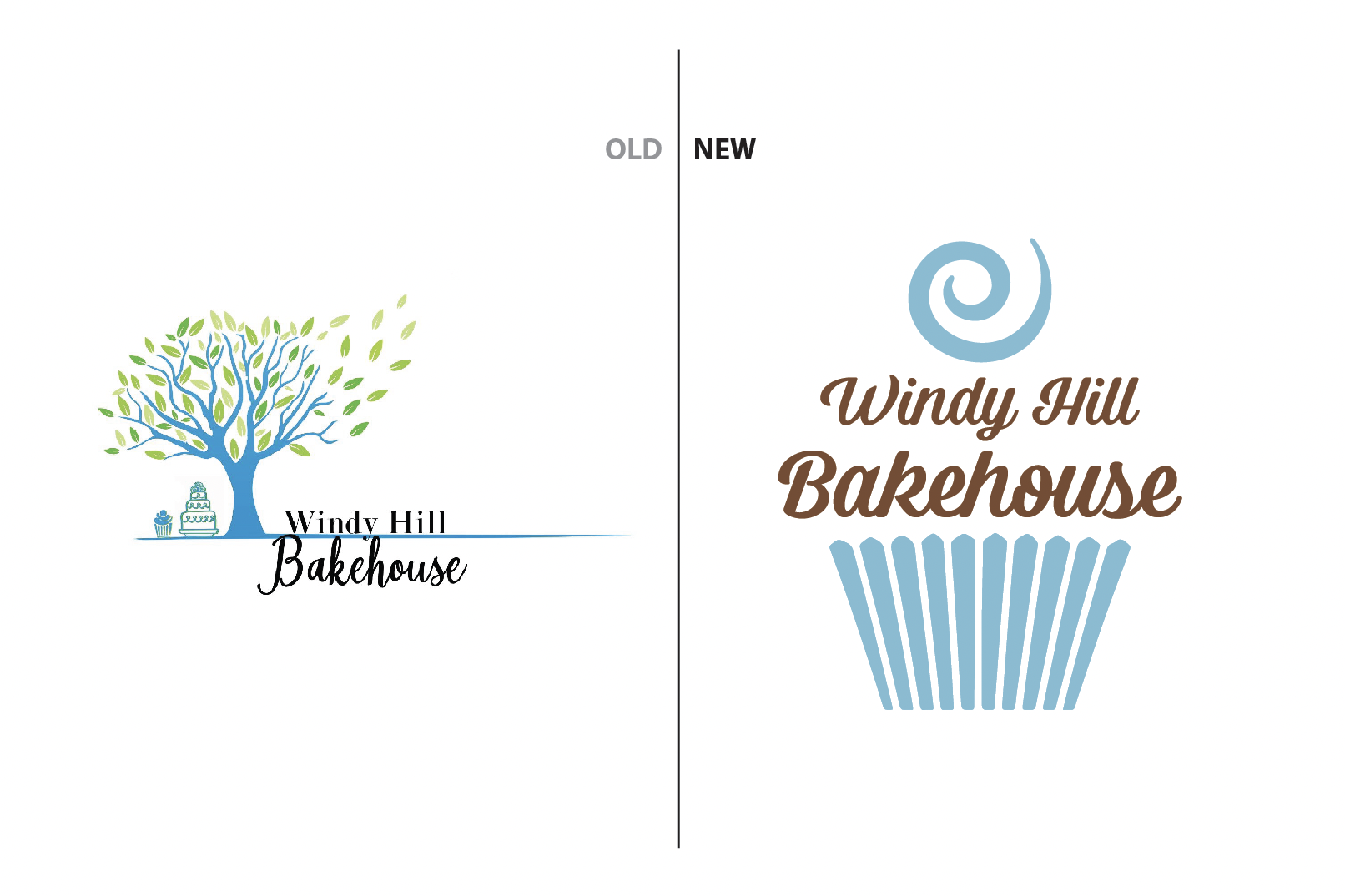 before and after windy hill bakehouse logo